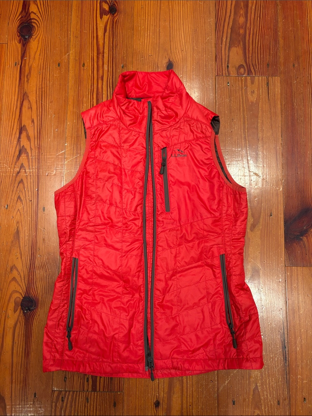L.L. Bean Women's Red Quilted Insulated Vest Size XS
